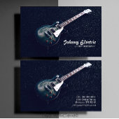 Elektrische gitaar instructeur visitekaartje