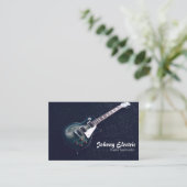 Elektrische gitaar instructeur visitekaartje (Staand voorkant)