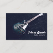 Elektrische gitaar instructeur visitekaartje (Voorkant)
