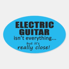Elektrische gitaar is niet alles ovaal Sticker
