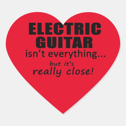 Elektrische gitaar is niet alles Sticker (Voorkant)
