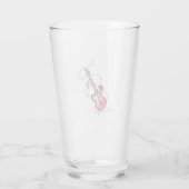 Elektrische Gitaar Kerstman Muziek Kerstman Glas (Achterkant)