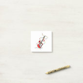 Elektrische Gitaar Kerstman Muziek Kerstman Post-it® Notes (Op bureau)