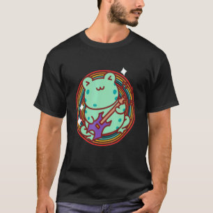 Elektrische Gitaar Kikker voor Gitarist Muziek Art T-shirt