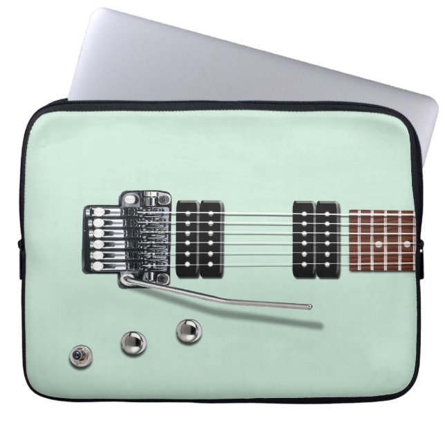 Elektrische gitaar laptop sleeve (Voorkant)