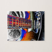 Elektrische gitaar legpuzzel (Horizontaal)