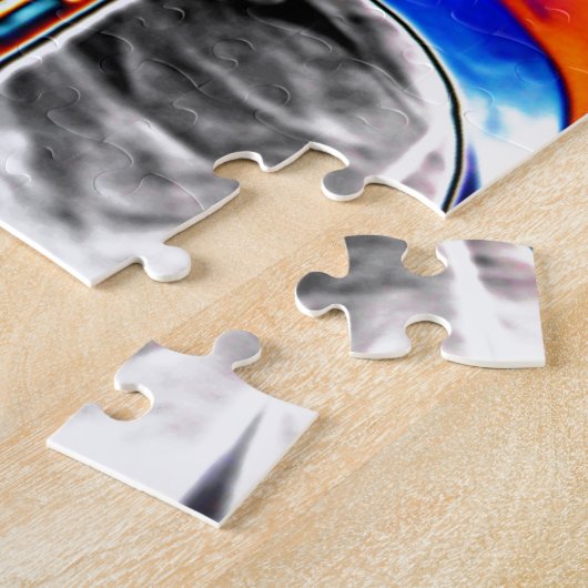 Elektrische gitaar legpuzzel (Zijkant)