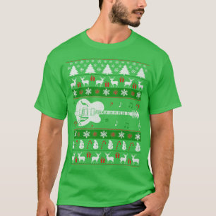 Elektrische Gitaar Lelijke Kersttrui Gelukkig Holi T-shirt