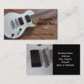 Elektrische gitaar — Lessen Visitekaartje (Voorkant / Achterkant)
