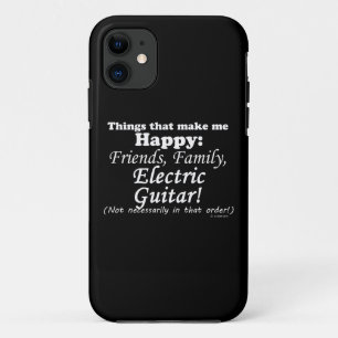 Elektrische gitaar maakt me gelukkig iPhone 11 hoesje