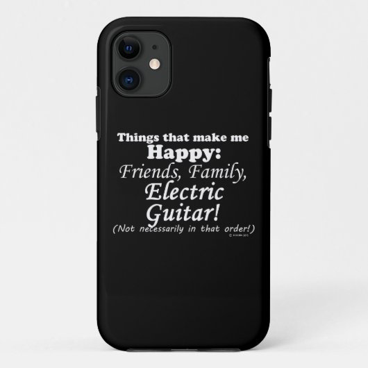 Elektrische gitaar maakt me gelukkig Case-Mate iPhone case (Achterkant)