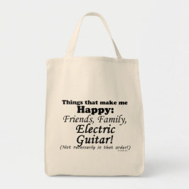 Elektrische gitaar maakt me gelukkig tote bag