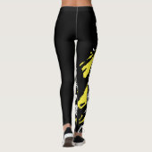 Elektrische gitaar met kool-kattenspel leggings (Achterkant)