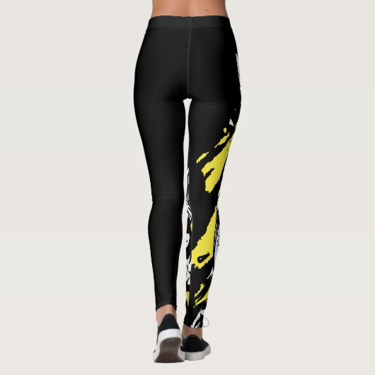 Elektrische gitaar met kool-kattenspel leggings (Achterkant)