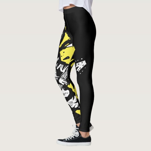 Elektrische gitaar met kool-kattenspel leggings (Links)