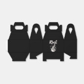 Elektrische gitaar met rockwoord bedankdoosjes (Uitgevouwen)