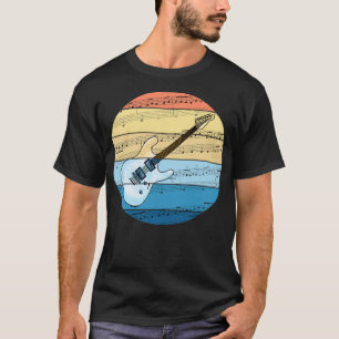 Elektrische gitaar muziek notatie gitarist muzikan t-shirt