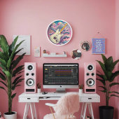 Elektrische Gitaar Muziek Pastel Roze Y2K Vaporwav