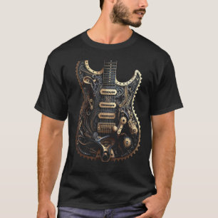 Elektrische gitaar muziekinstrument Grafische stea T-shirt