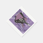 Elektrische gitaar papier servetten (Hoek)