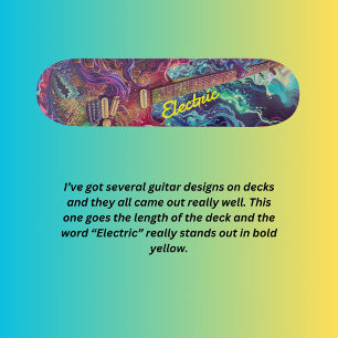 Elektrische gitaar persoonlijk skateboard