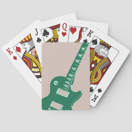 Elektrische gitaar pokerkaarten (Achterkant)