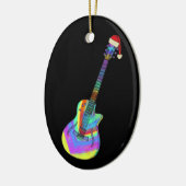 Elektrische gitaar Psychedelic Santa Keramisch Ornament (Links)