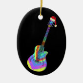 Elektrische gitaar Psychedelic Santa Keramisch Ornament (Voorkant)
