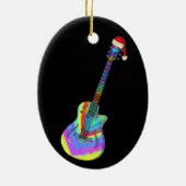 Elektrische gitaar Psychedelic Santa Keramisch Ornament (Achterkant)