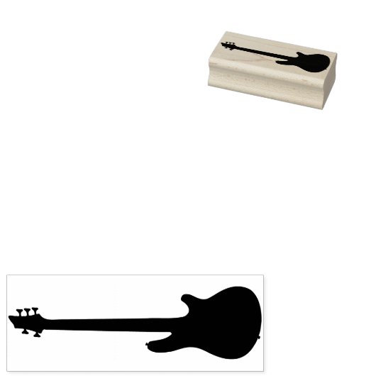 Elektrische gitaar rubberstempel (Gestempeld)