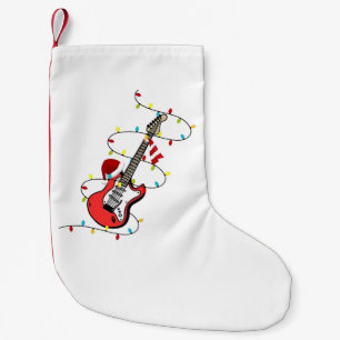 Elektrische Gitaar Sinterklaas Muziek Kerstliefheb Kleine Kerstsok