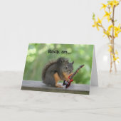 Elektrische gitaar spelen kaart (Gele Bloem)