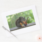 Elektrische gitaar spelen rechthoekige sticker (Envelop)