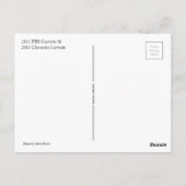 Elektrische gitaar & sportwagen briefkaart (Achterkant)