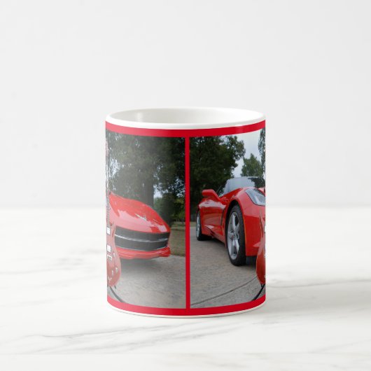 Elektrische gitaar & sportwagen koffie Mok (Center)