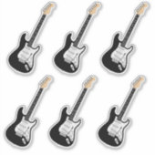 Elektrische Gitaar Stickers (Voorkant)