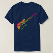 Elektrische gitaar  stijl t-shirt (Design voorkant)