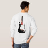 Elektrische gitaar stijl t-shirt (Achterkant volledig)