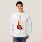 Elektrische gitaar stijl t-shirt (Voorkant volledig)