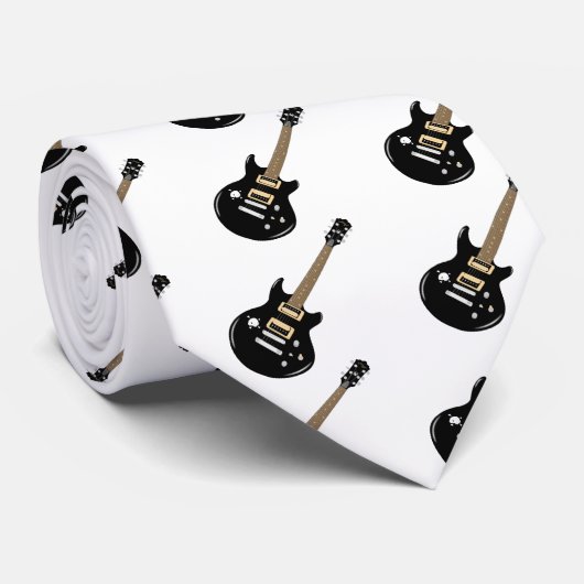 Elektrische gitaar stropdas (Opgerold)