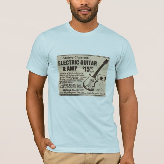 Elektrische gitaar t-shirt (Voorkant)