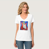 Elektrische gitaar t-shirt (Voorkant volledig)