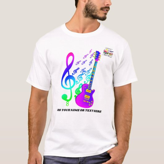Elektrische gitaar t-shirt (Voorkant)