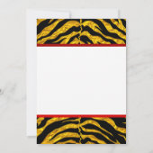 Elektrische Gitaar Verjaardag uitnodiging #4 (Achterkant)