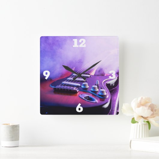 Elektrische gitaar vierkante klok (Huis)