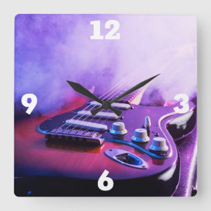 Elektrische gitaar vierkante klok