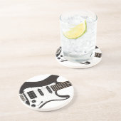 Elektrische gitaar zandsteen onderzetter (Zijkant)