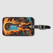 Elektrische gitaar zorgt voor levendige creativite bagagelabel (Voorkant (horizontaal))