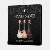 Elektrische gitaarband, gepersonaliseerd keramisch ornament (Links)