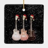 Elektrische gitaarband, gepersonaliseerd keramisch ornament (Achterkant)